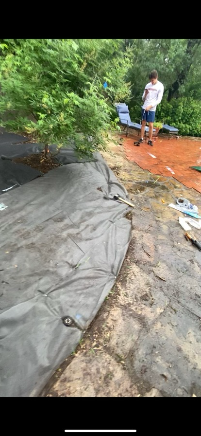 Weed Barrier Install